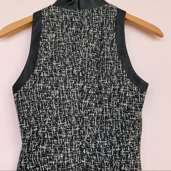 NEW! Karen Millen Black & White Wool Blend Contrast Dress, Size 4 - Picture 3 of 8